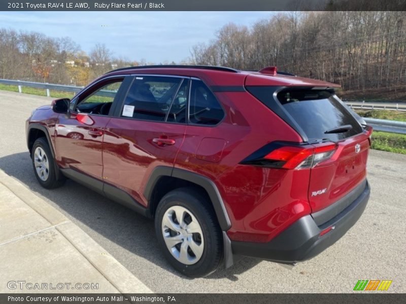 Ruby Flare Pearl / Black 2021 Toyota RAV4 LE AWD