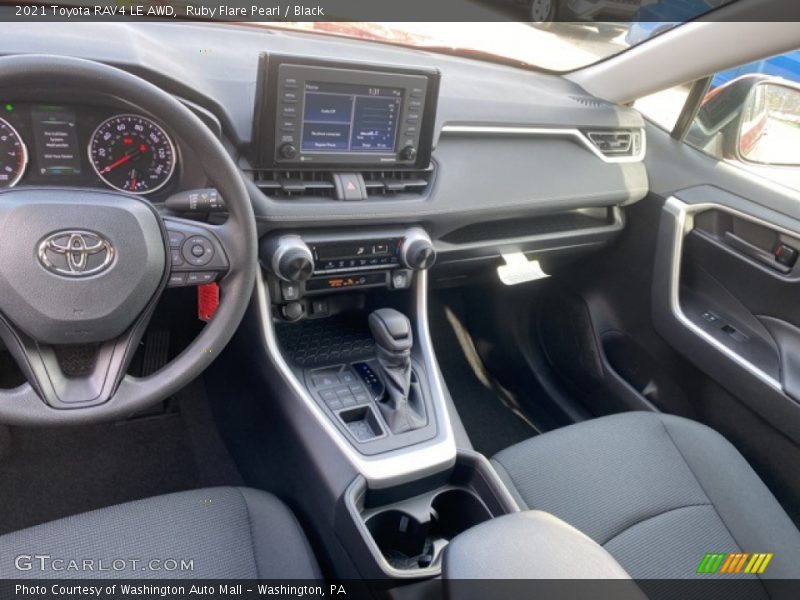 Ruby Flare Pearl / Black 2021 Toyota RAV4 LE AWD