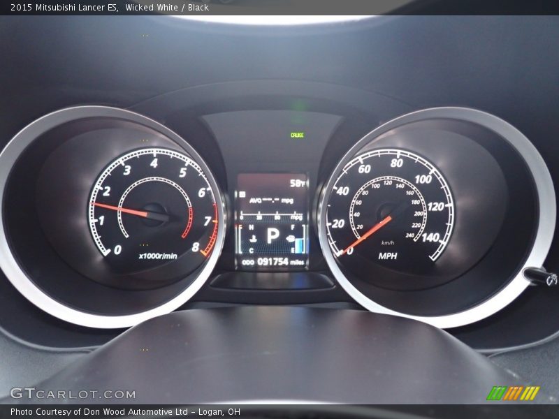 Wicked White / Black 2015 Mitsubishi Lancer ES