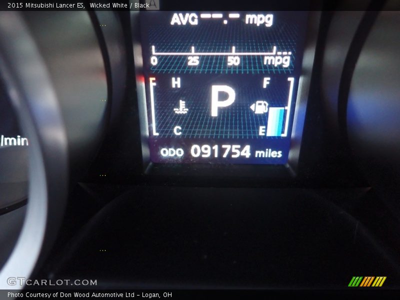 Wicked White / Black 2015 Mitsubishi Lancer ES