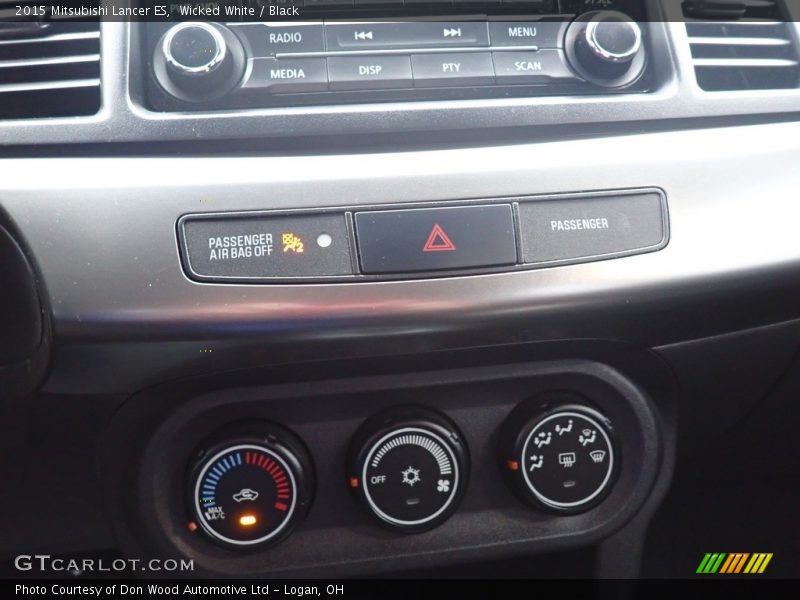 Wicked White / Black 2015 Mitsubishi Lancer ES