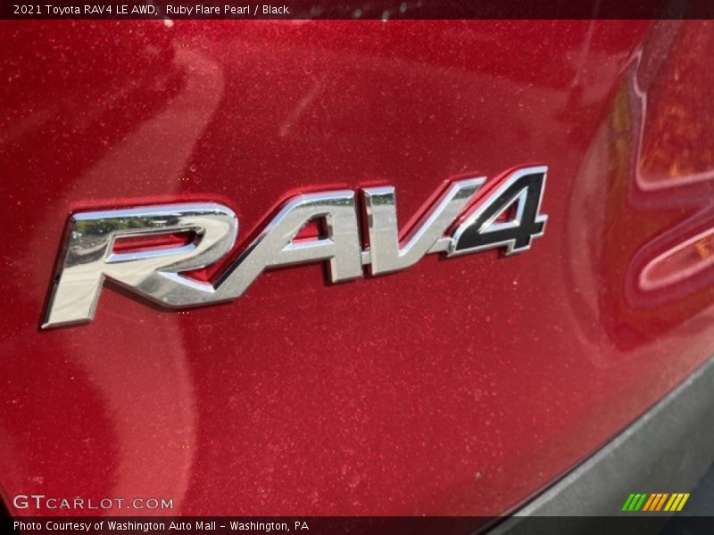 Ruby Flare Pearl / Black 2021 Toyota RAV4 LE AWD