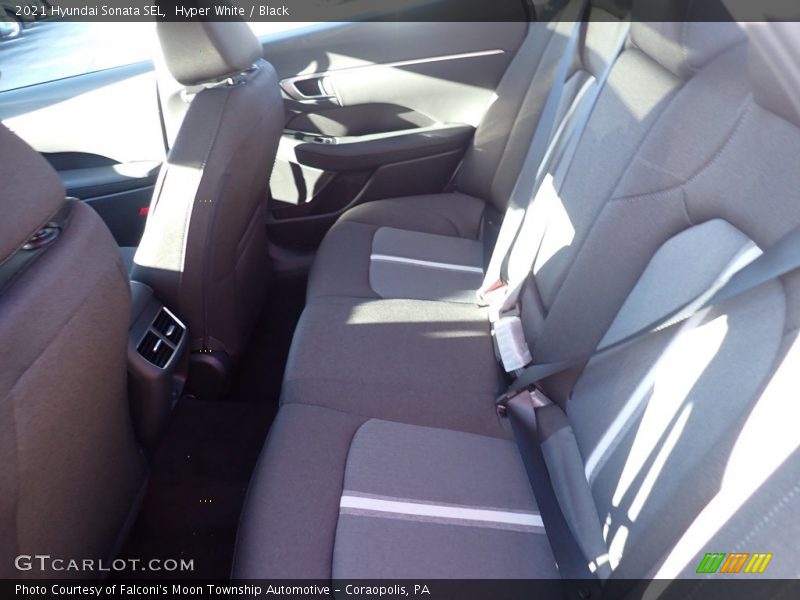 Hyper White / Black 2021 Hyundai Sonata SEL