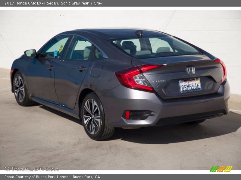 Sonic Gray Pearl / Gray 2017 Honda Civic EX-T Sedan