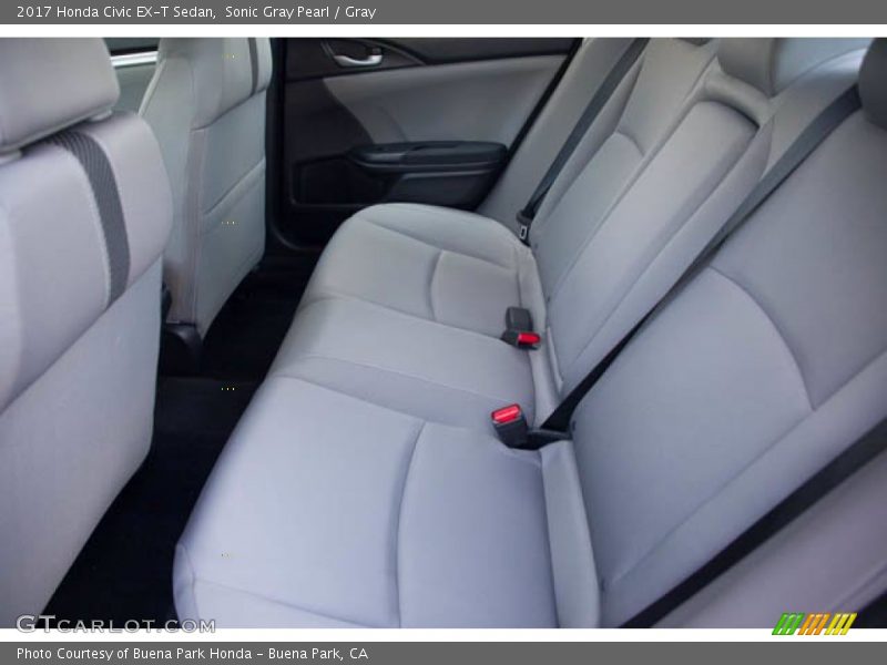 Sonic Gray Pearl / Gray 2017 Honda Civic EX-T Sedan