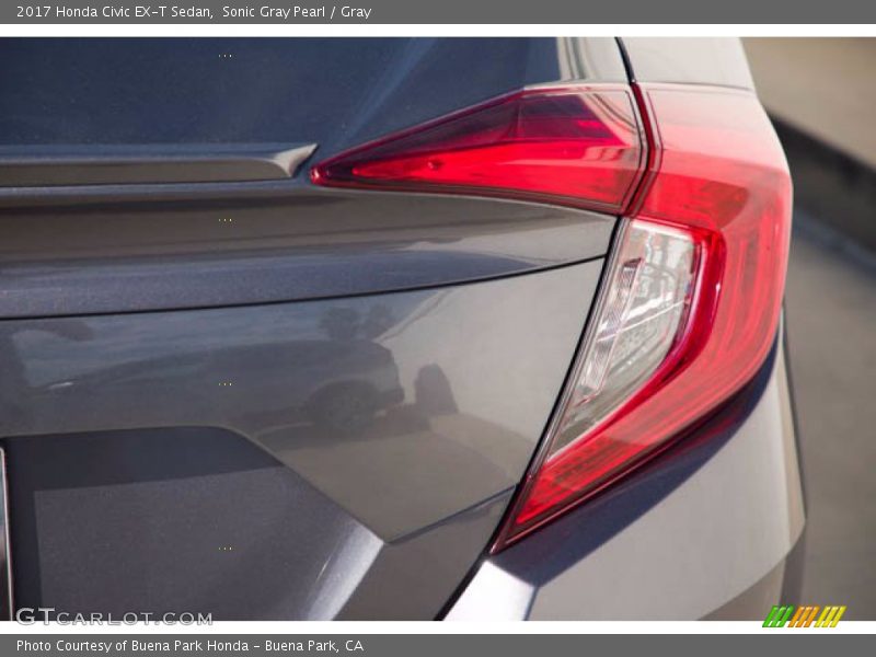 Sonic Gray Pearl / Gray 2017 Honda Civic EX-T Sedan