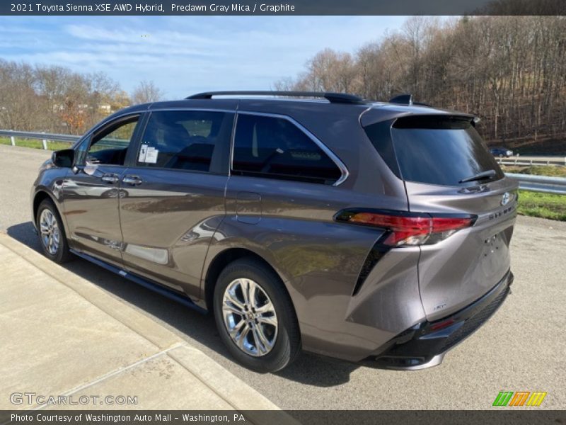 Predawn Gray Mica / Graphite 2021 Toyota Sienna XSE AWD Hybrid