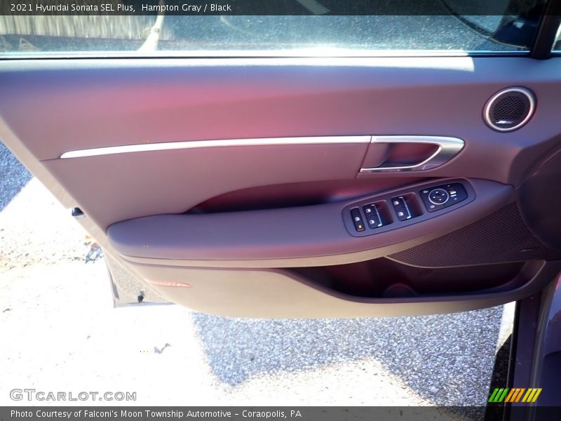 Hampton Gray / Black 2021 Hyundai Sonata SEL Plus