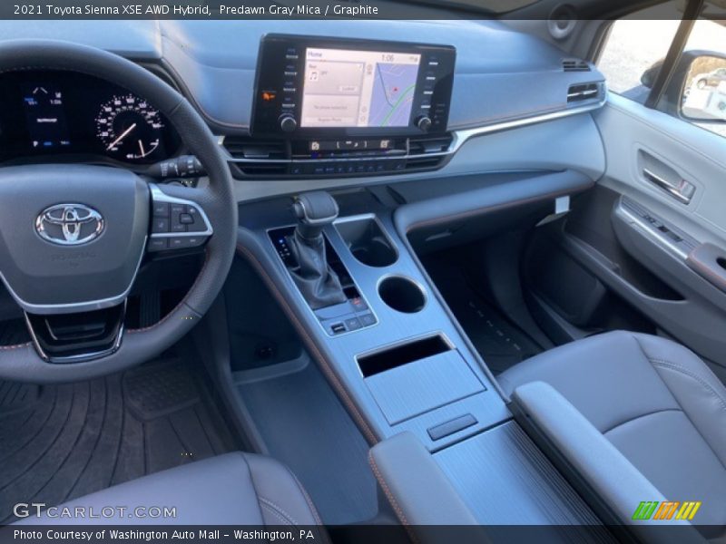 Dashboard of 2021 Sienna XSE AWD Hybrid
