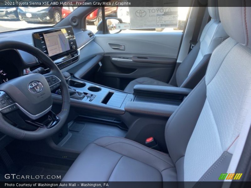 Front Seat of 2021 Sienna XSE AWD Hybrid