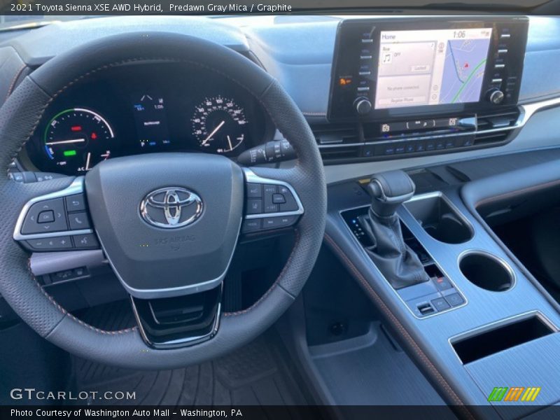 Dashboard of 2021 Sienna XSE AWD Hybrid