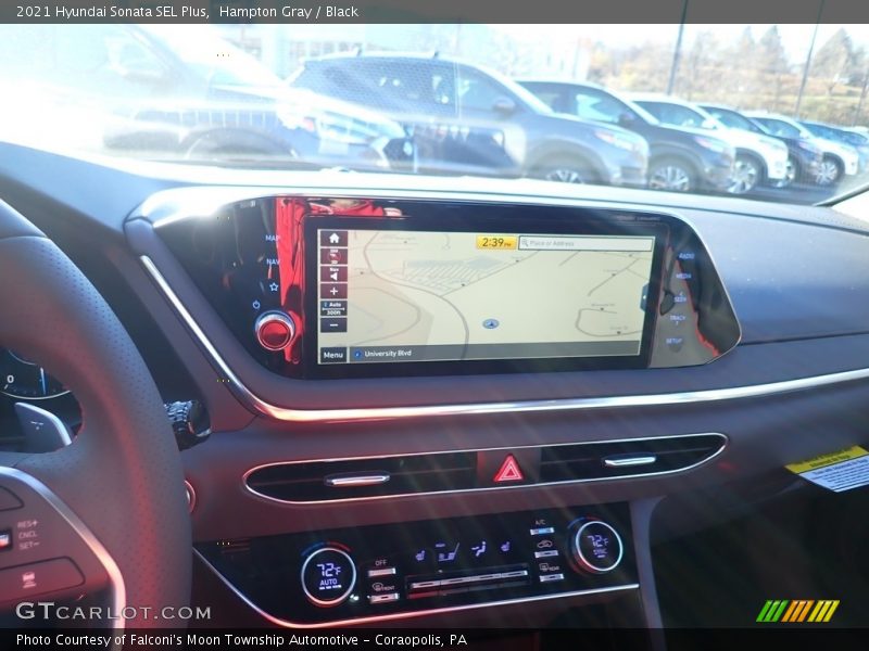 Hampton Gray / Black 2021 Hyundai Sonata SEL Plus