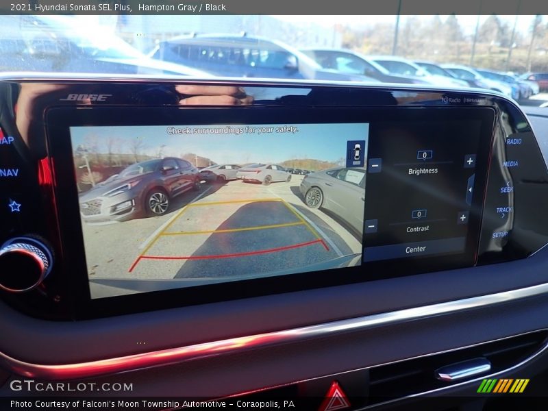 Hampton Gray / Black 2021 Hyundai Sonata SEL Plus