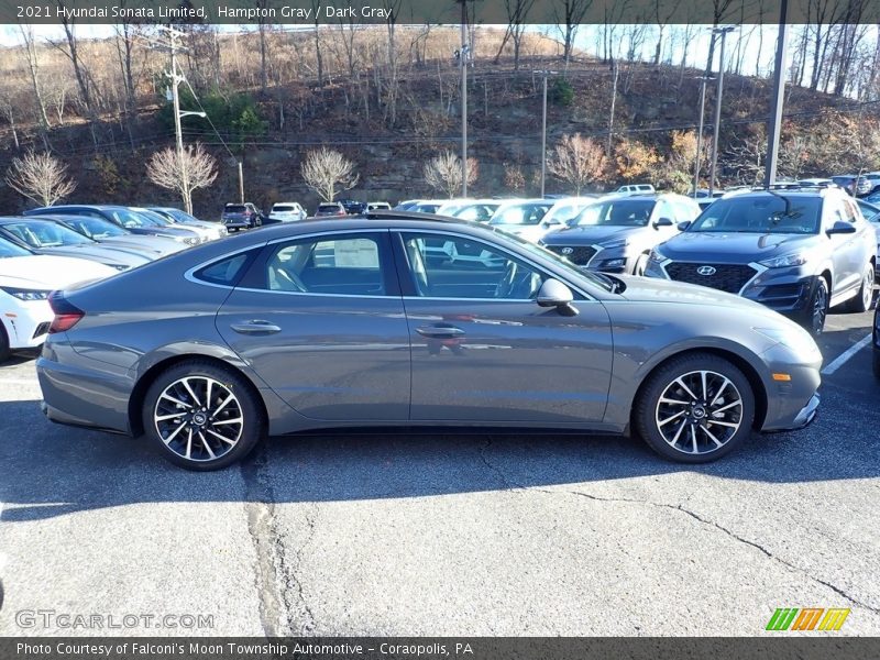 Hampton Gray / Dark Gray 2021 Hyundai Sonata Limited