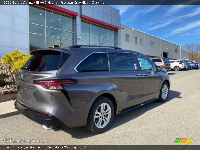 Predawn Gray Mica / Graphite 2021 Toyota Sienna XSE AWD Hybrid