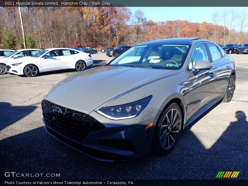 Hampton Gray / Dark Gray 2021 Hyundai Sonata Limited