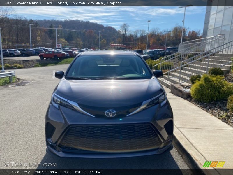 Predawn Gray Mica / Graphite 2021 Toyota Sienna XSE AWD Hybrid