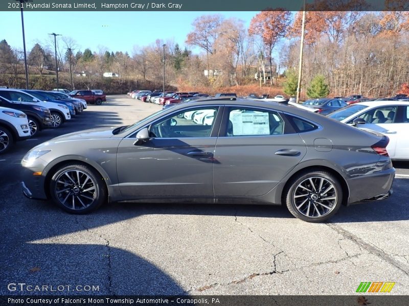 Hampton Gray / Dark Gray 2021 Hyundai Sonata Limited