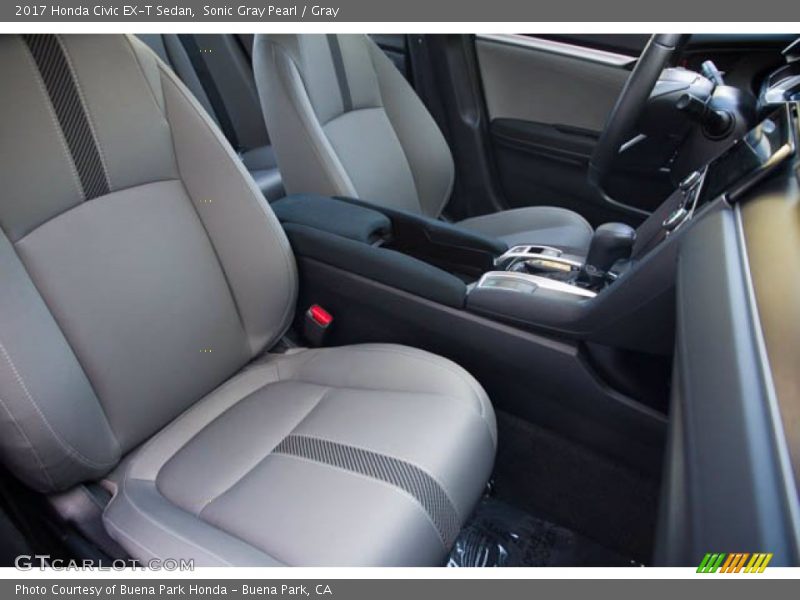 Sonic Gray Pearl / Gray 2017 Honda Civic EX-T Sedan
