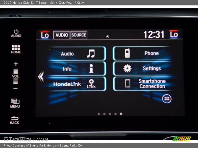Sonic Gray Pearl / Gray 2017 Honda Civic EX-T Sedan