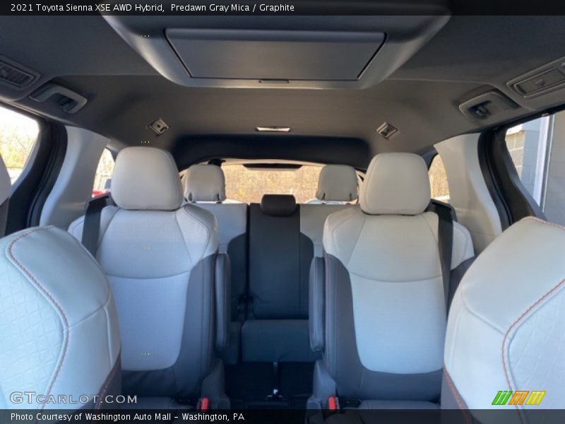 Rear Seat of 2021 Sienna XSE AWD Hybrid