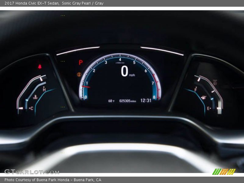 Sonic Gray Pearl / Gray 2017 Honda Civic EX-T Sedan