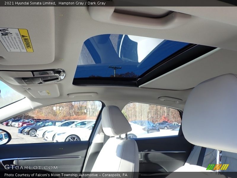 Hampton Gray / Dark Gray 2021 Hyundai Sonata Limited