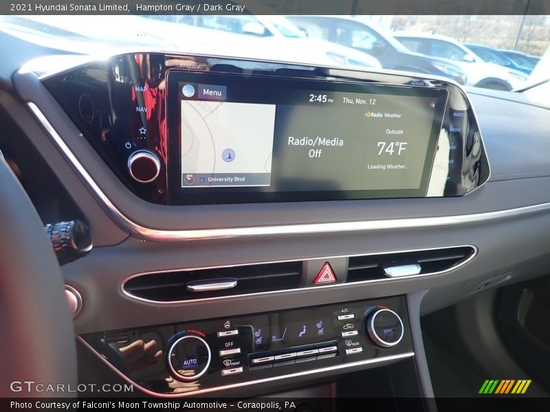 Hampton Gray / Dark Gray 2021 Hyundai Sonata Limited