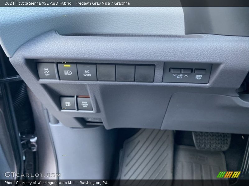 Predawn Gray Mica / Graphite 2021 Toyota Sienna XSE AWD Hybrid