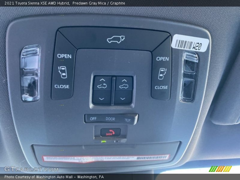 Controls of 2021 Sienna XSE AWD Hybrid