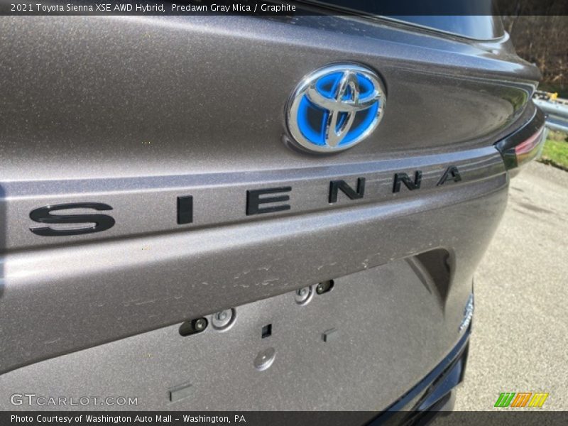Predawn Gray Mica / Graphite 2021 Toyota Sienna XSE AWD Hybrid