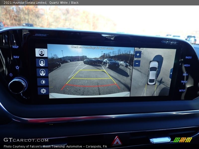 Quartz White / Black 2021 Hyundai Sonata Limited