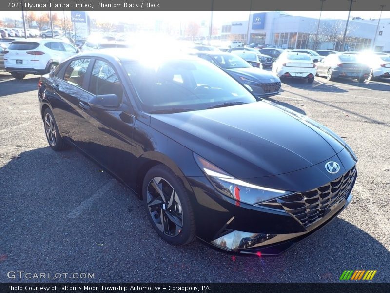 Phantom Black / Black 2021 Hyundai Elantra Limited