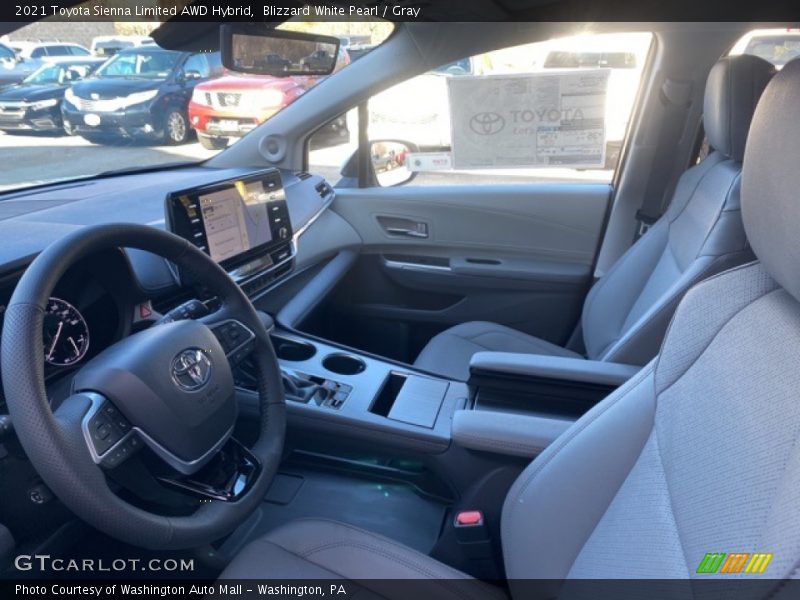 Front Seat of 2021 Sienna Limited AWD Hybrid