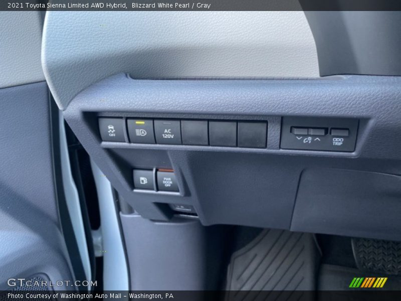Controls of 2021 Sienna Limited AWD Hybrid