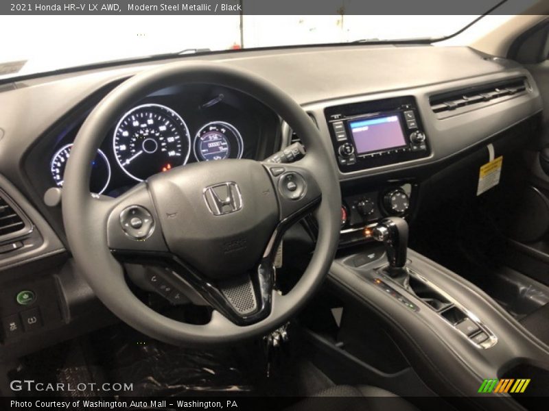 Modern Steel Metallic / Black 2021 Honda HR-V LX AWD