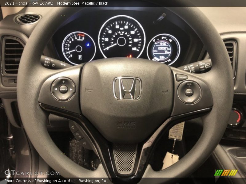 Modern Steel Metallic / Black 2021 Honda HR-V LX AWD