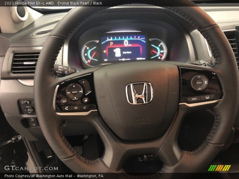 Crystal Black Pearl / Black 2021 Honda Pilot EX-L AWD