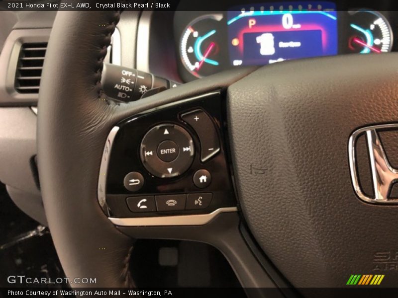 Crystal Black Pearl / Black 2021 Honda Pilot EX-L AWD