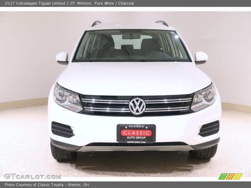 Pure White / Charcoal 2017 Volkswagen Tiguan Limited 2.0T 4Motion