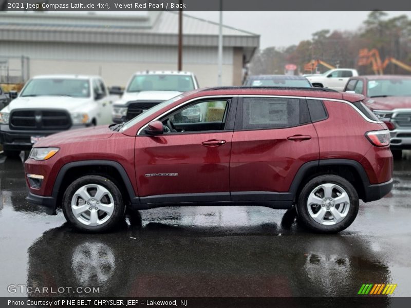 Velvet Red Pearl / Black 2021 Jeep Compass Latitude 4x4