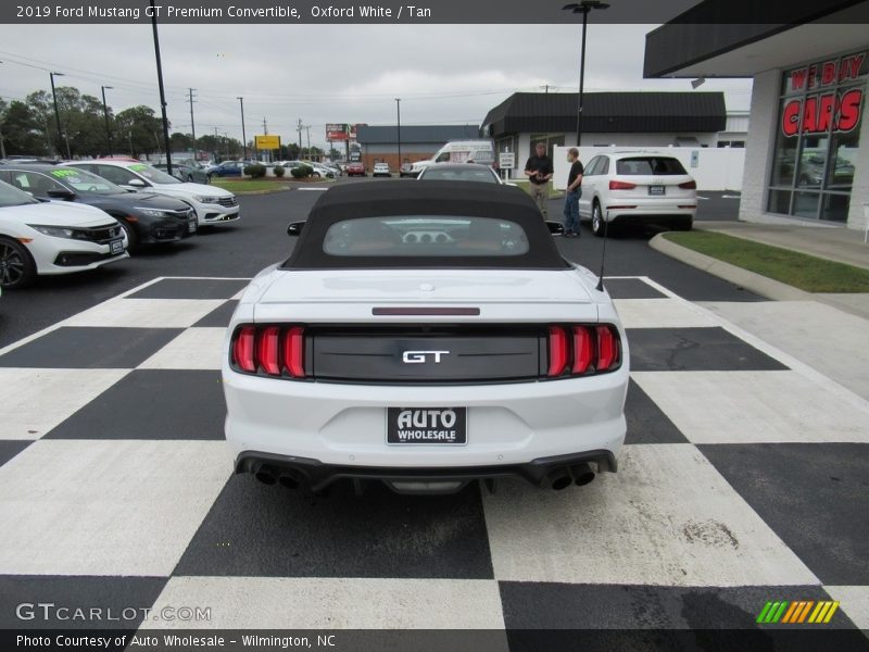 Oxford White / Tan 2019 Ford Mustang GT Premium Convertible
