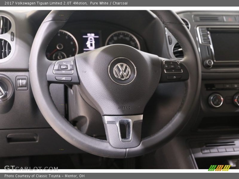 Pure White / Charcoal 2017 Volkswagen Tiguan Limited 2.0T 4Motion