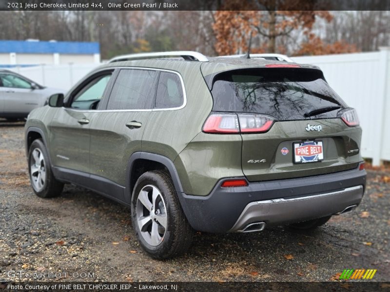 Olive Green Pearl / Black 2021 Jeep Cherokee Limited 4x4