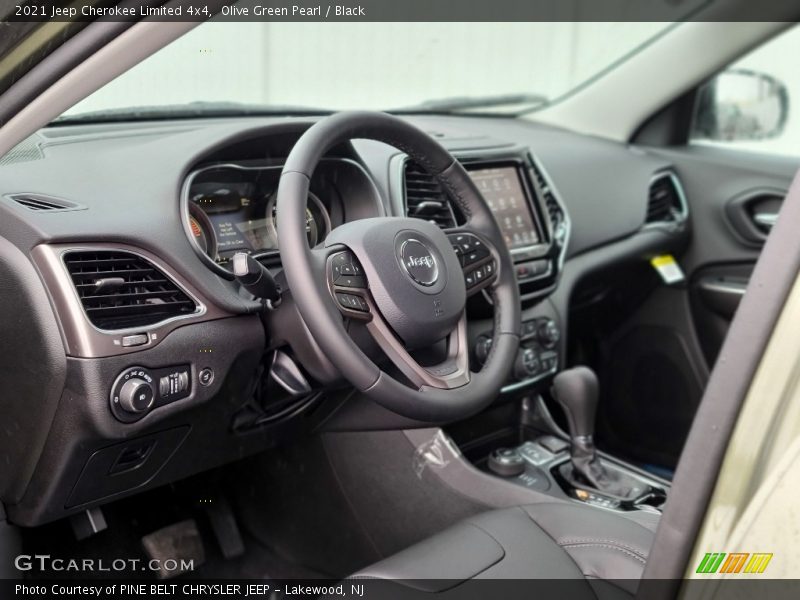 Olive Green Pearl / Black 2021 Jeep Cherokee Limited 4x4