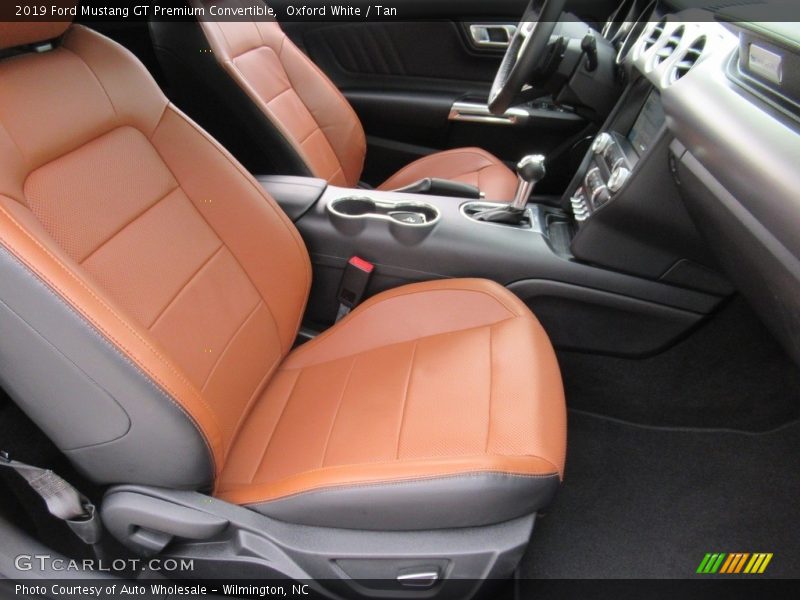 Oxford White / Tan 2019 Ford Mustang GT Premium Convertible