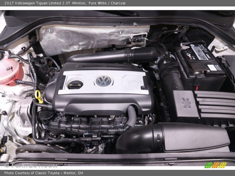Pure White / Charcoal 2017 Volkswagen Tiguan Limited 2.0T 4Motion