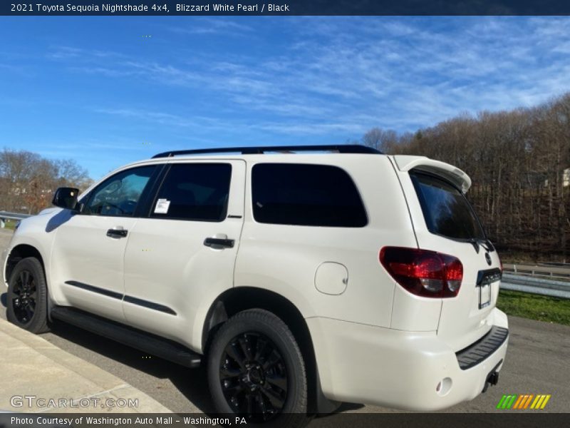 Blizzard White Pearl / Black 2021 Toyota Sequoia Nightshade 4x4