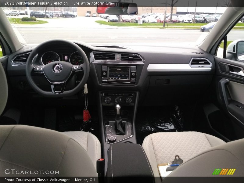 Dashboard of 2021 Tiguan S 4Motion