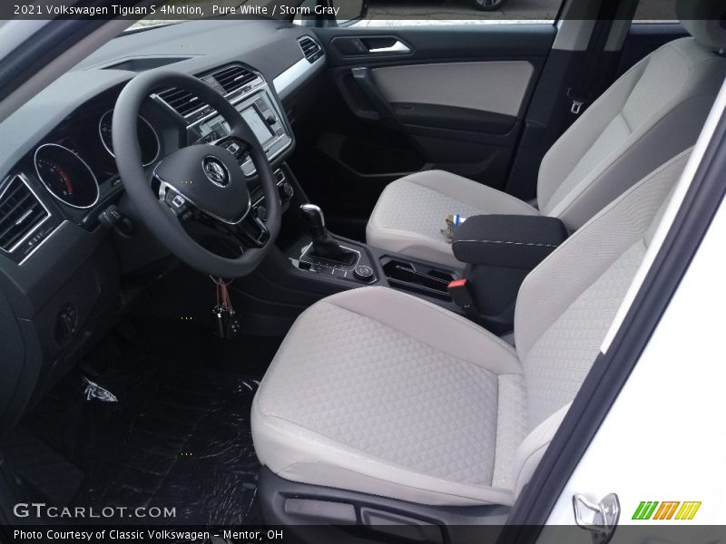 Front Seat of 2021 Tiguan S 4Motion